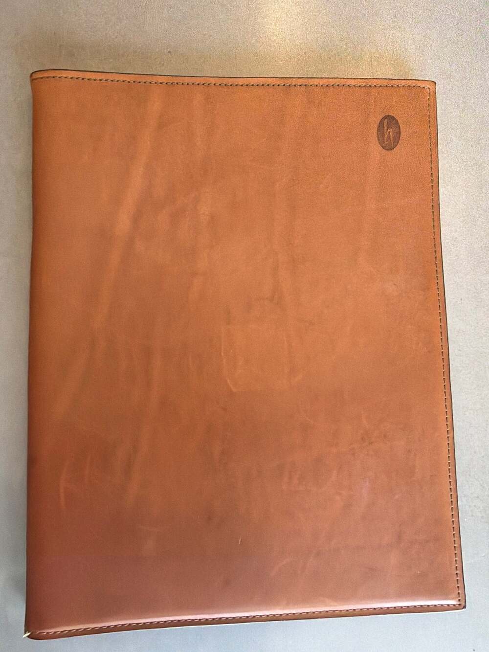 Hartmann Vintage Tan Belting Leather Executive Portfolio 9.5x12.25” Padfolio